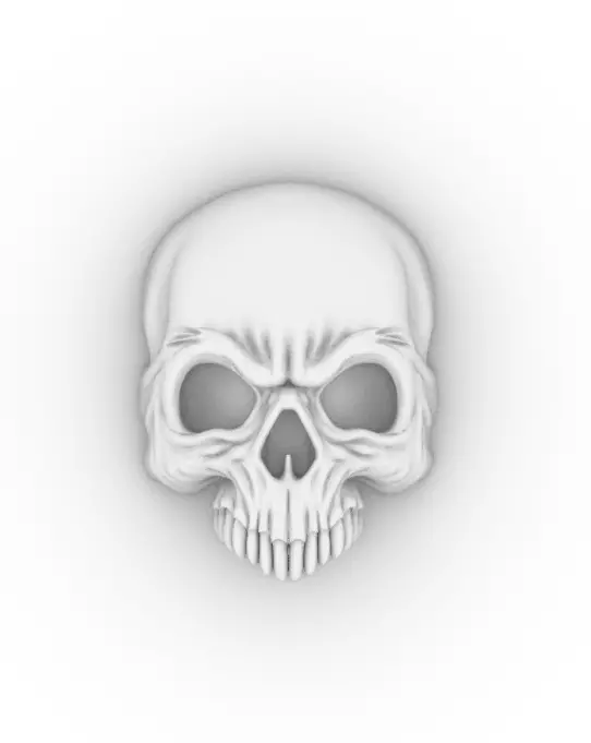 skull head 3D print model_0