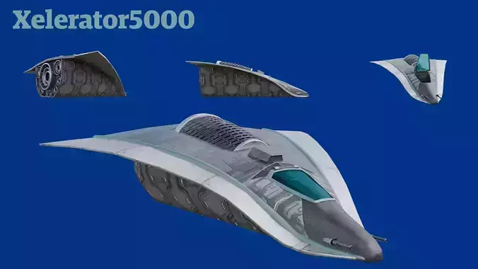 Xelerator5000 Low-poly 3D model