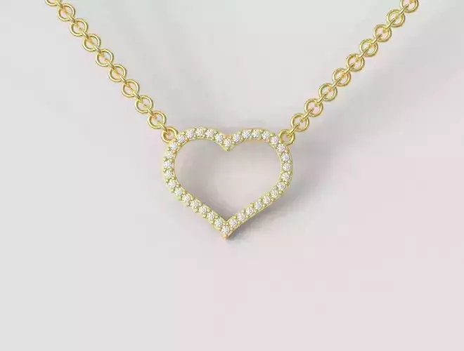Diamond Heart Necklace