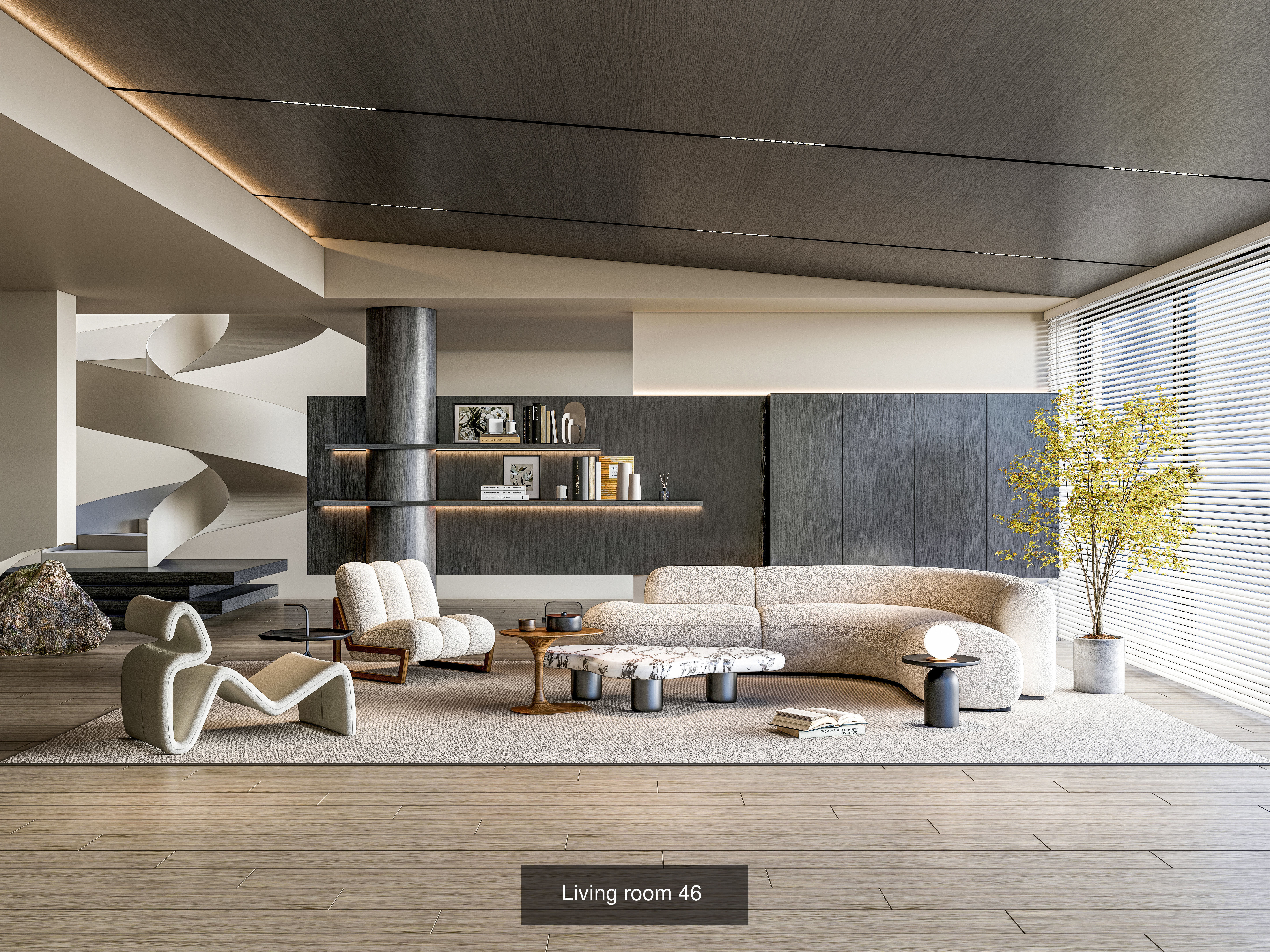 Modern Living Rooms Collection No 4 of 16 scenes _5