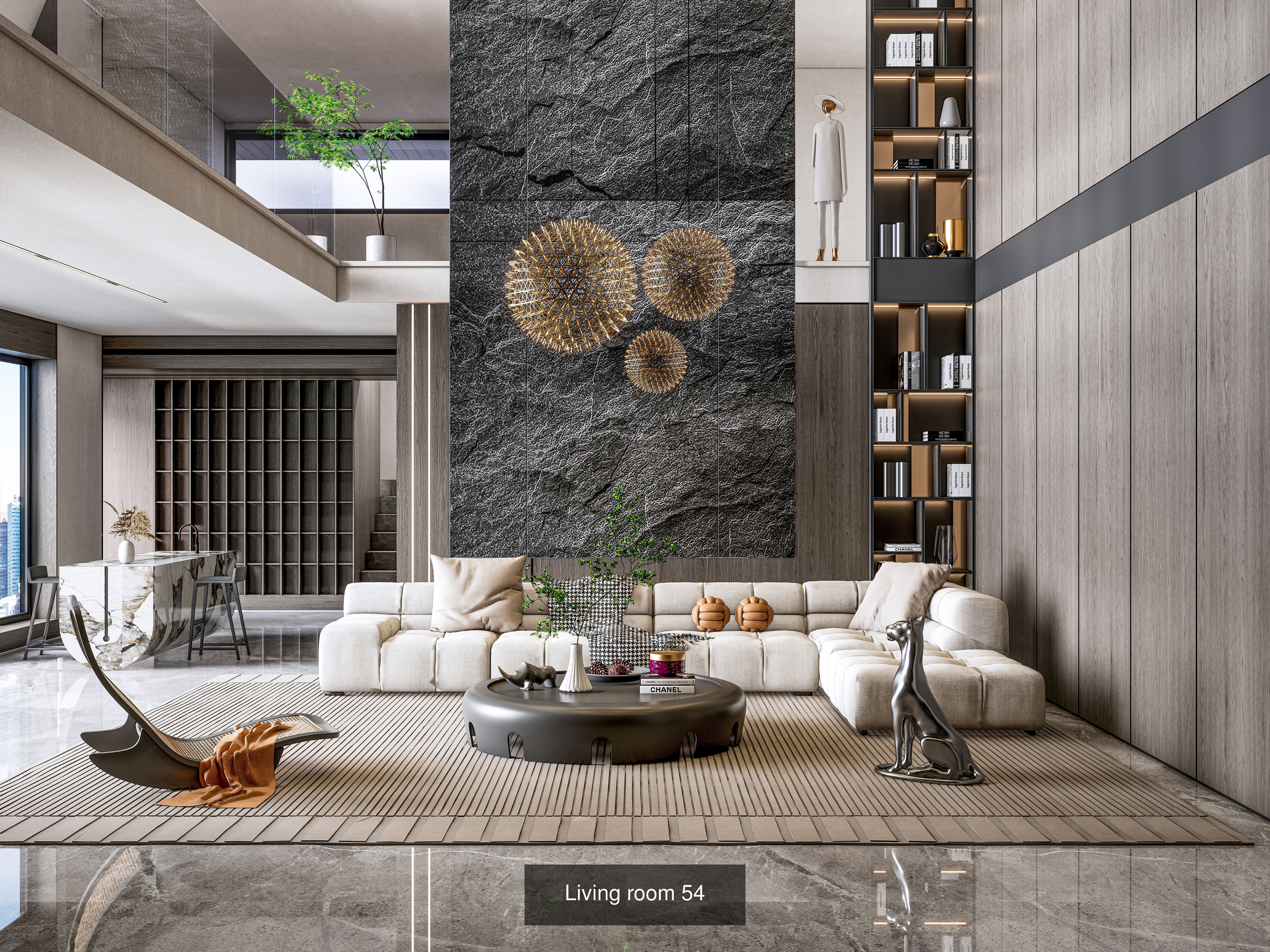 Modern Living Rooms Collection No 4 of 16 scenes _12