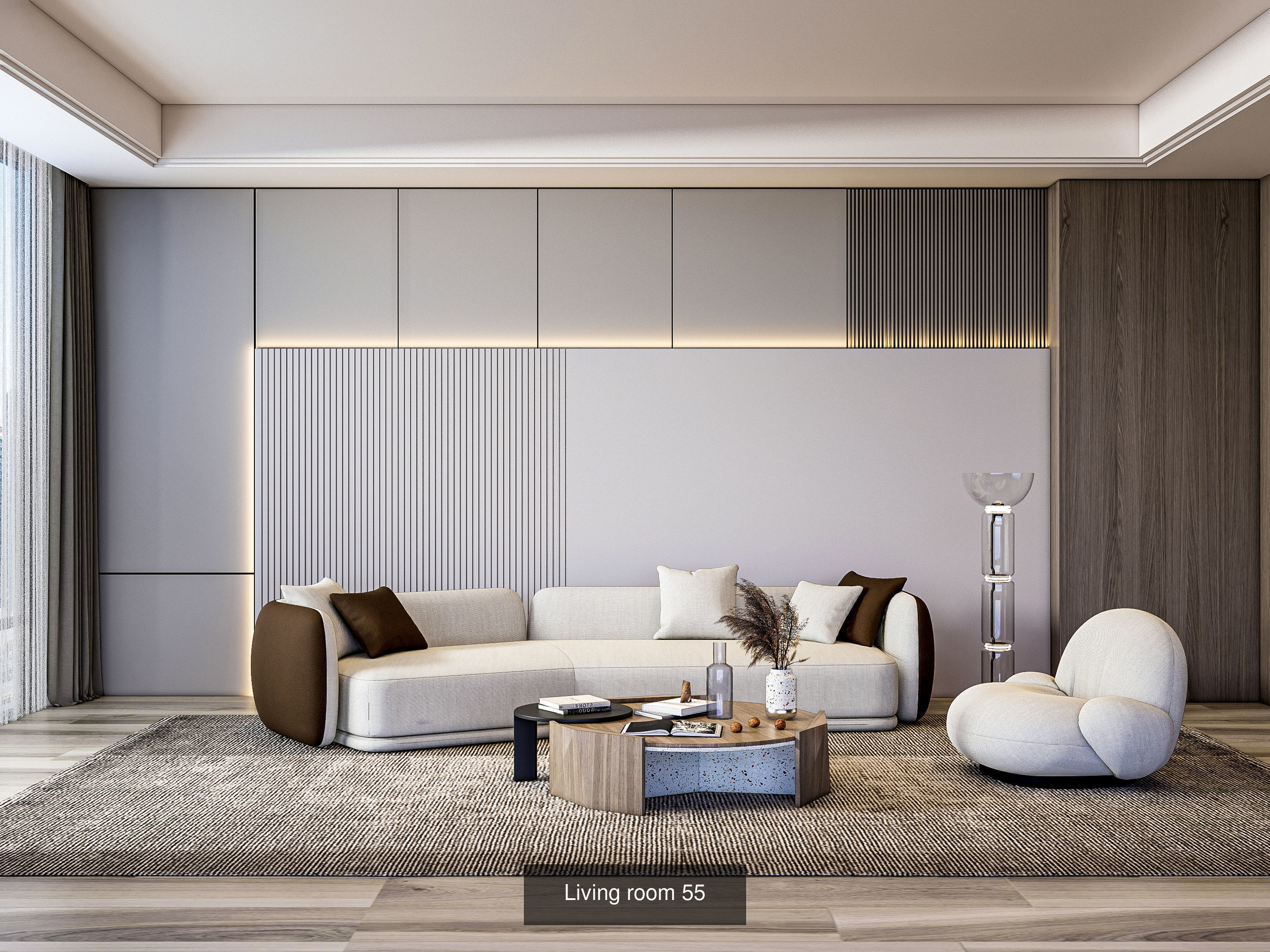 Modern Living Rooms Collection No 4 of 16 scenes _13