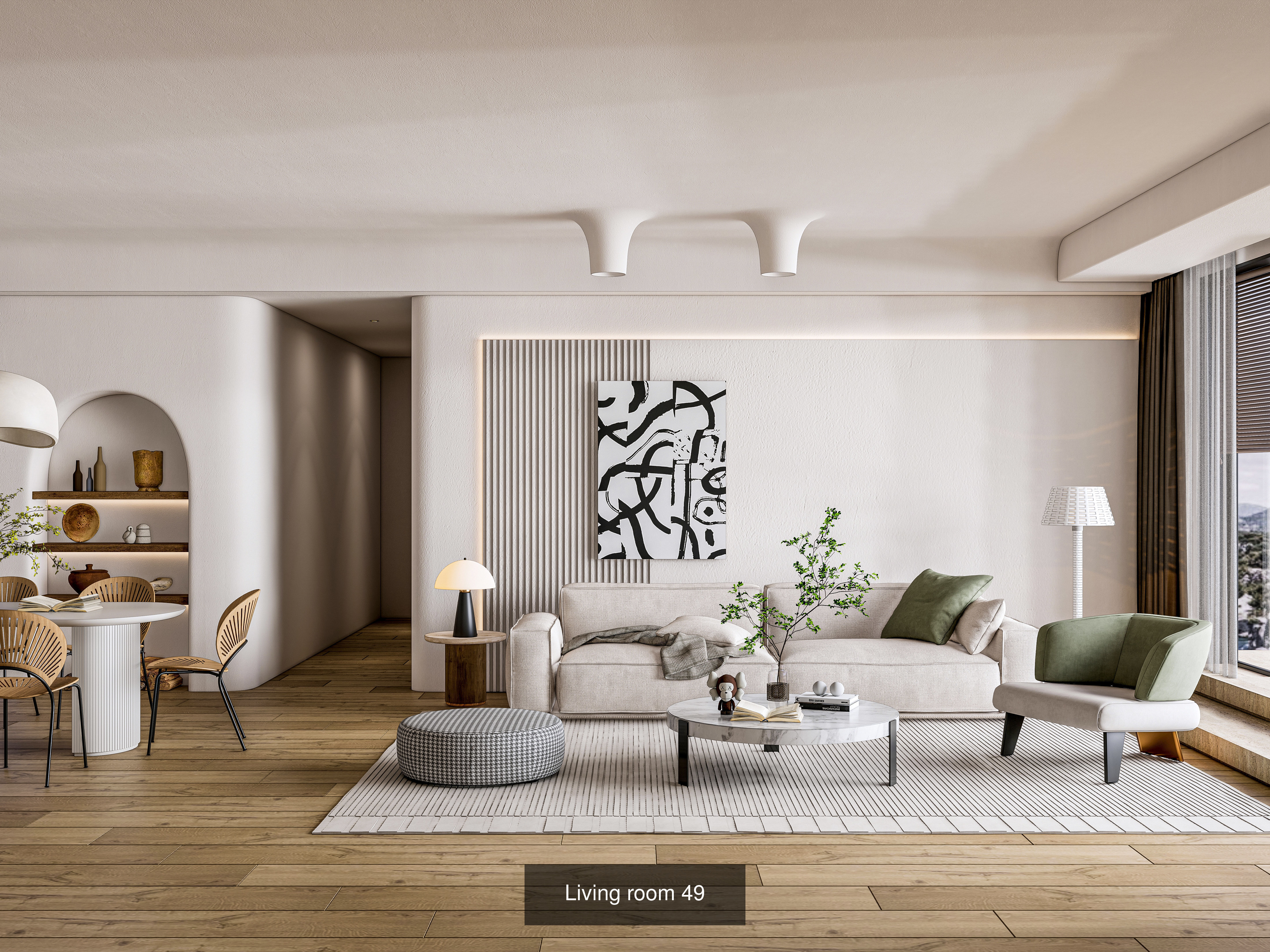 Modern Living Rooms Collection No 4 of 16 scenes _8