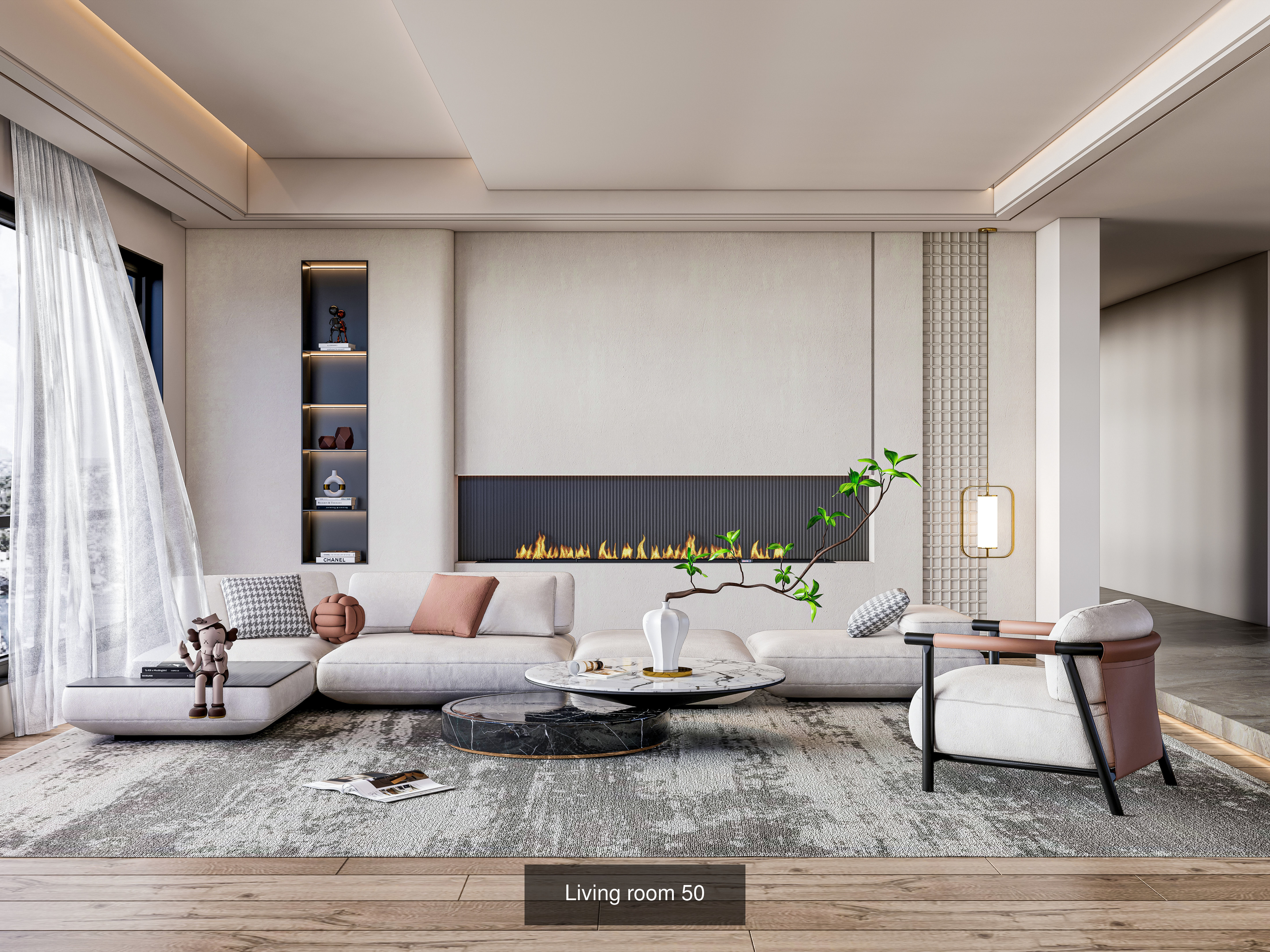 Modern Living Rooms Collection No 4 of 16 scenes _9