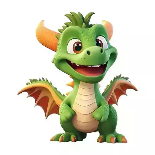 Green Dragon Free 3D model
