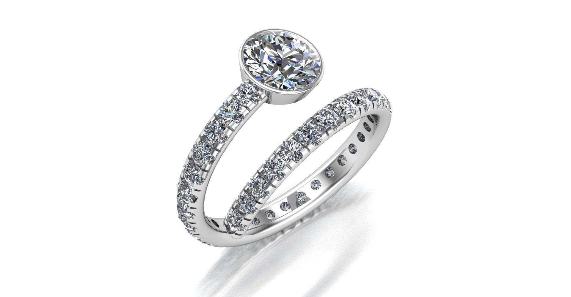 gold ring design  3D print model_1