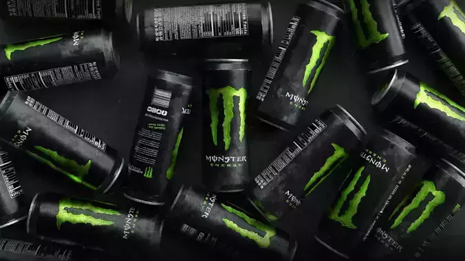 Monster Energy Can Low-poly 3D model