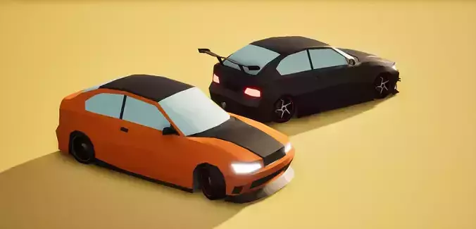 Low Poly Car 3 Body Kits