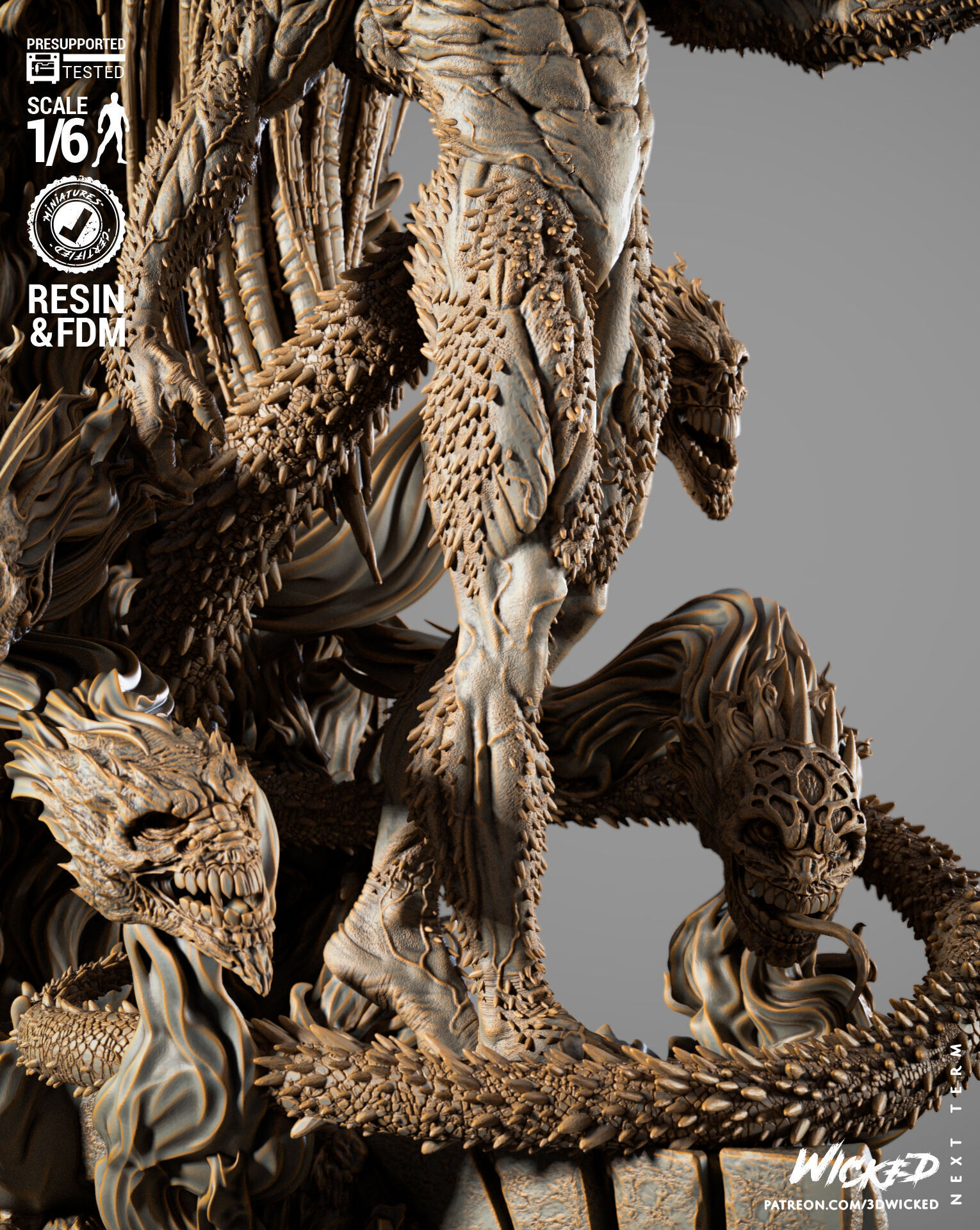 Wicked Marvel Black Heart Sculpture 3D print model_17