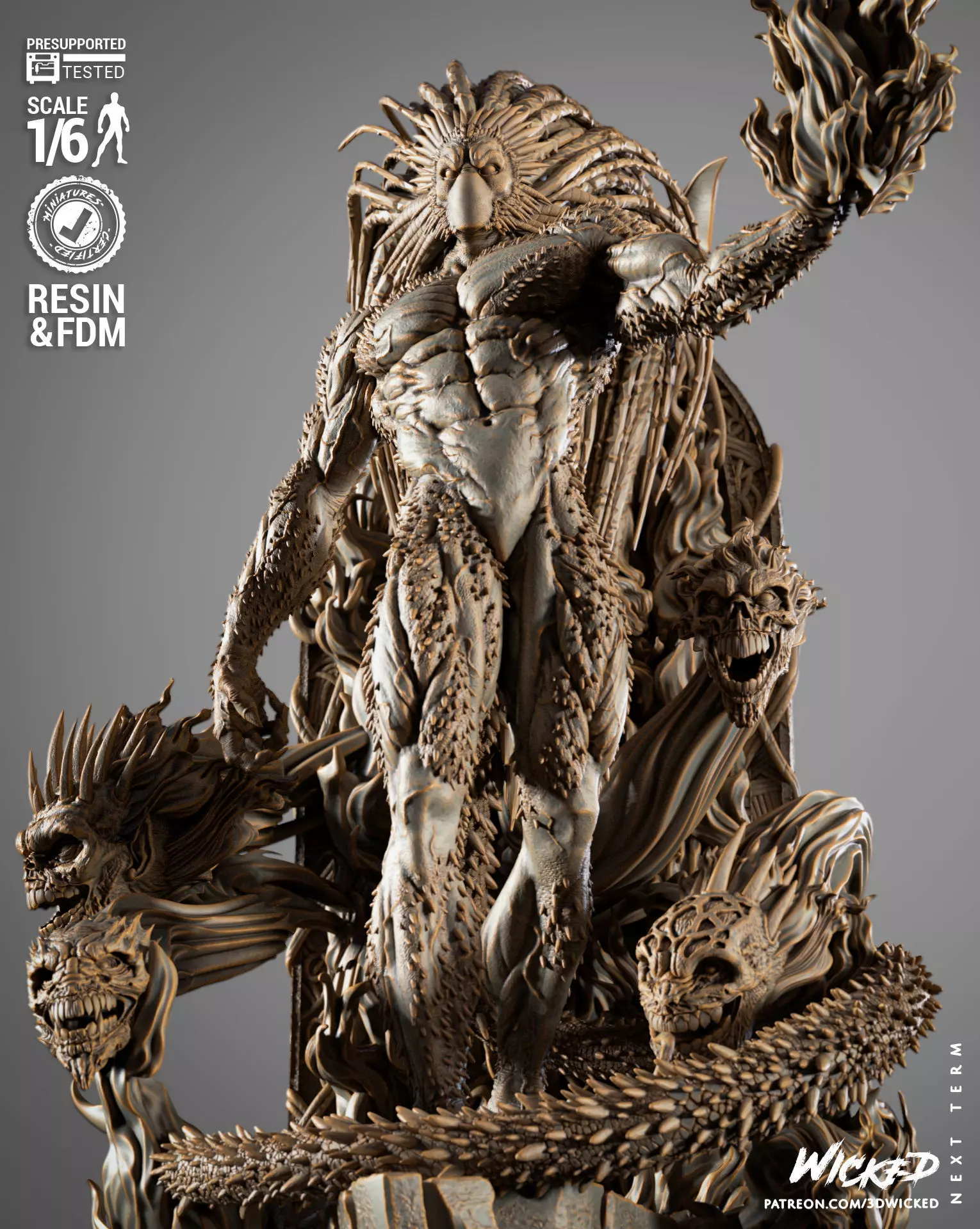 Wicked Marvel Black Heart Sculpture 3D print model_0