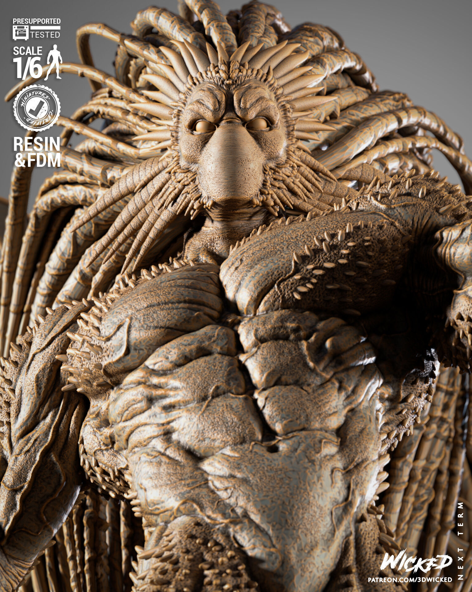 Wicked Marvel Black Heart Sculpture 3D print model_37