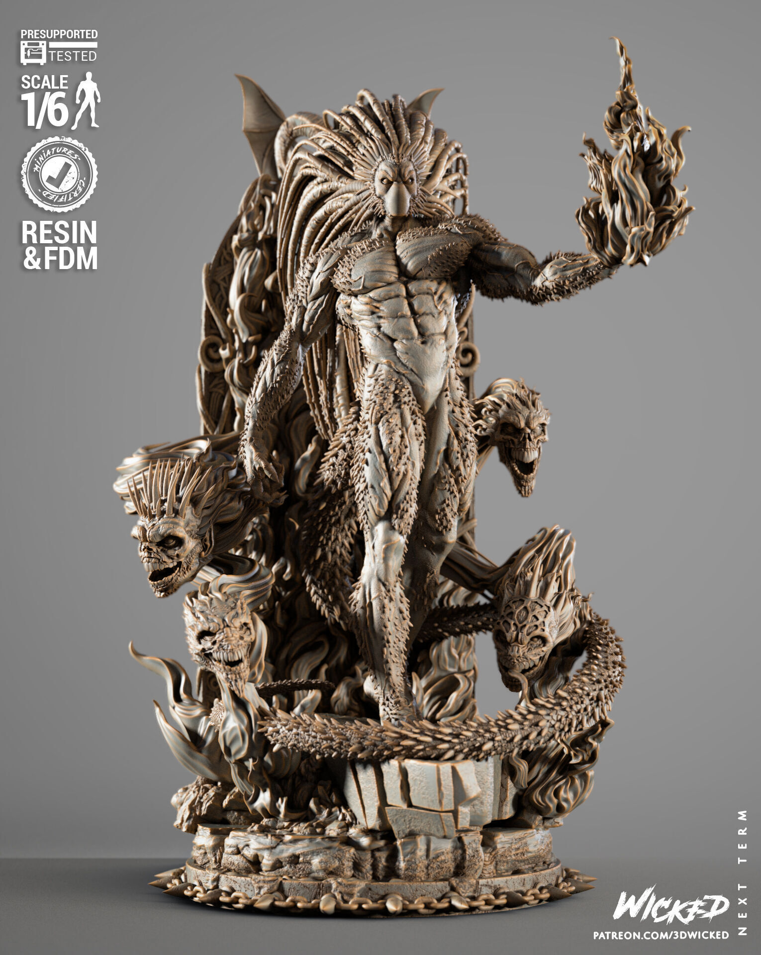 Wicked Marvel Black Heart Sculpture 3D print model_2