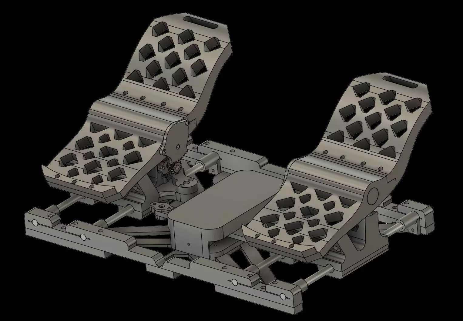 Rudder Pedals DIY 3D Printed Guide MSFS 2020 MSFS2024 XPlane 3D print model_0