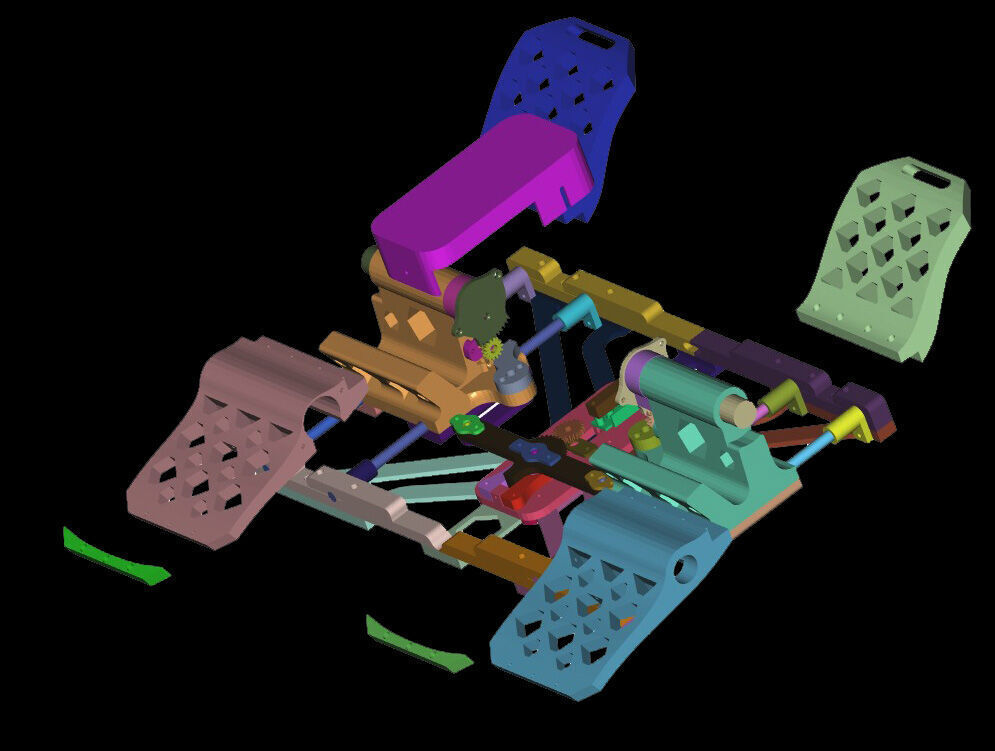 Rudder Pedals DIY 3D Printed Guide MSFS 2020 MSFS2024 XPlane 3D print model_2