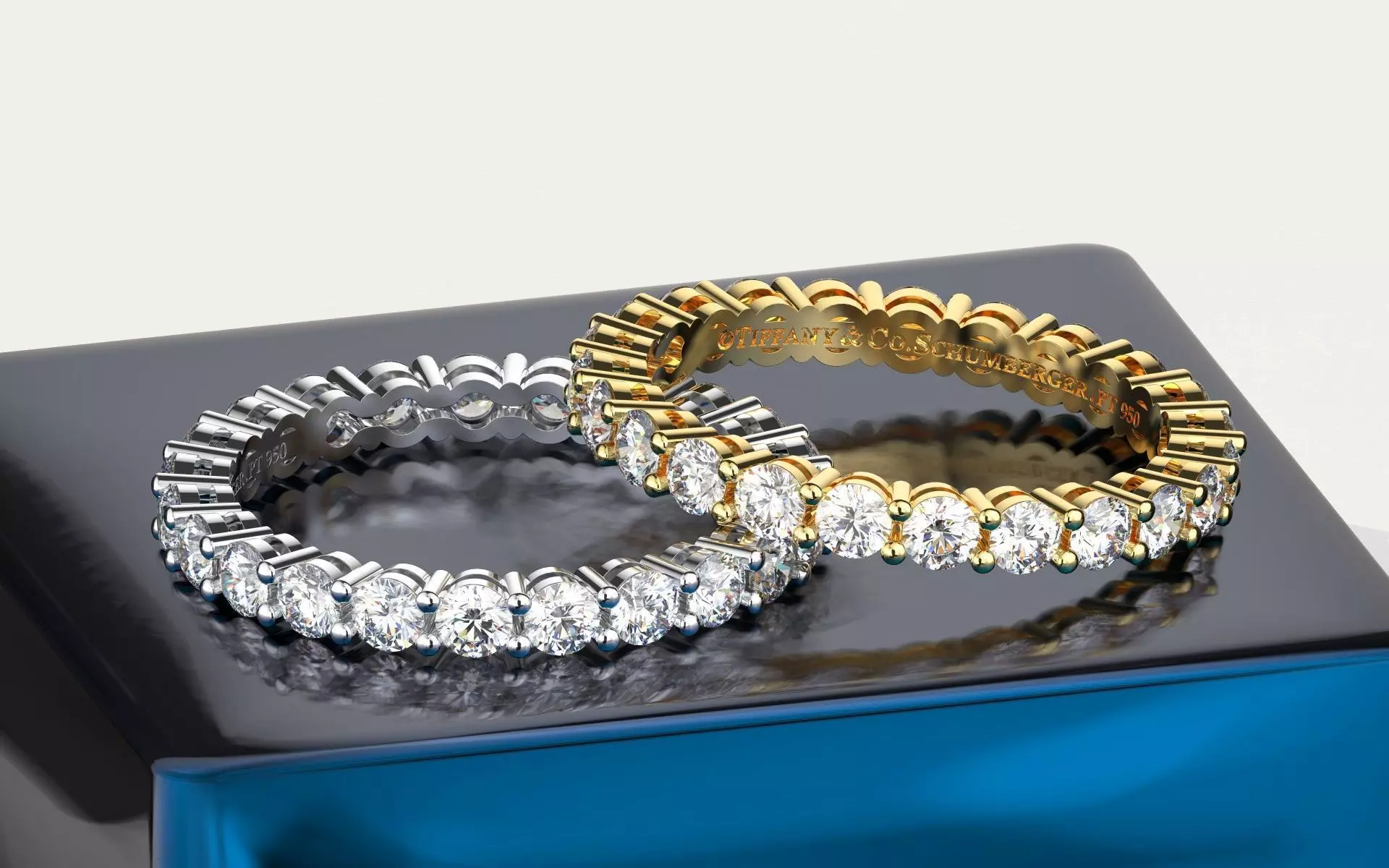 Ring Tiffany Embrace Diamond 3D print model