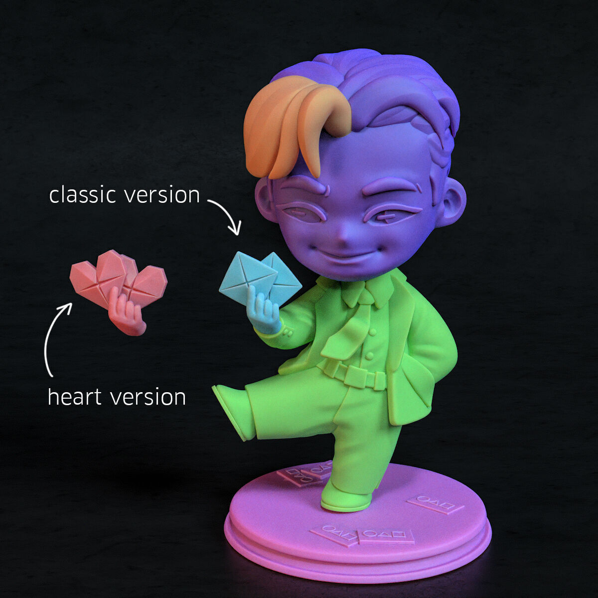 Chibi Salesman - Squid Game Fan Art 3D print model_4