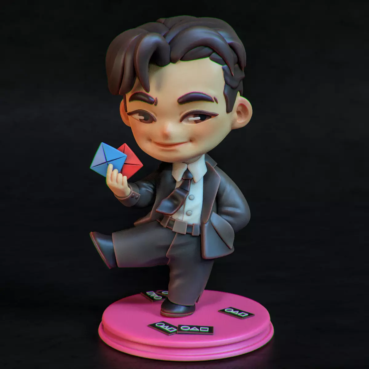 Chibi Salesman - Squid Game Fan Art 3D print model_0