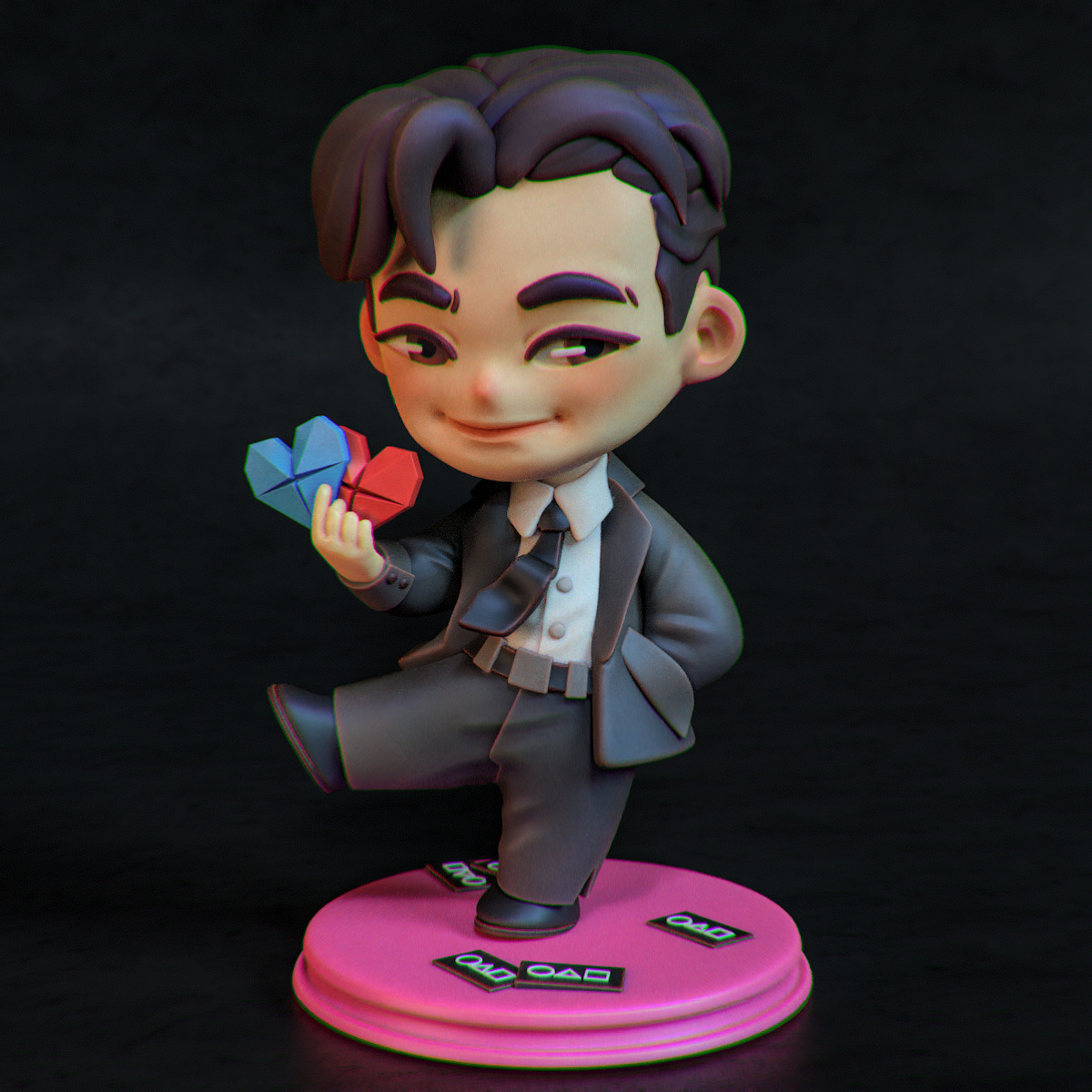 Chibi Salesman - Squid Game Fan Art 3D print model_3