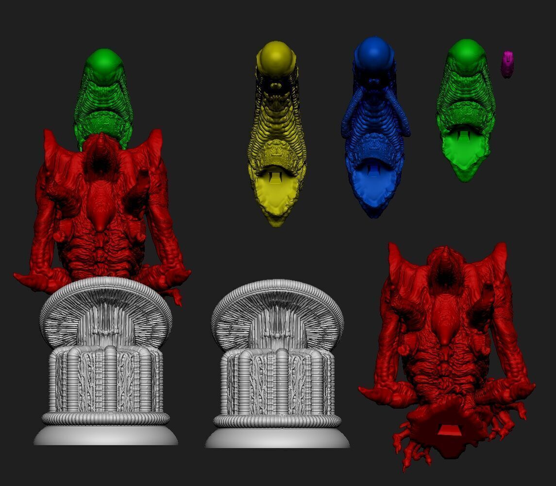 ALIEN BUST BY CREATIVE GEEK MB 3D print model_4