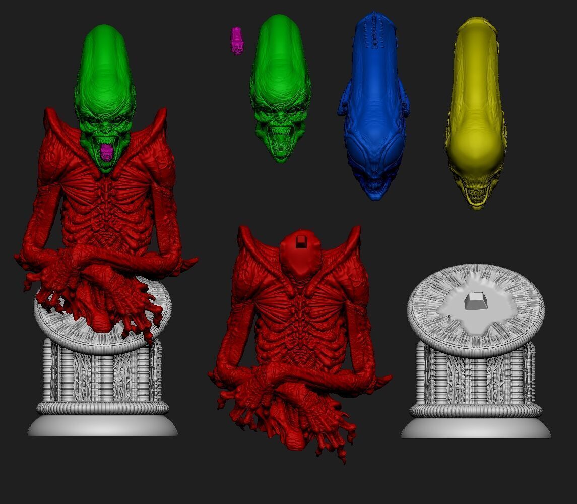 ALIEN BUST BY CREATIVE GEEK MB 3D print model_3