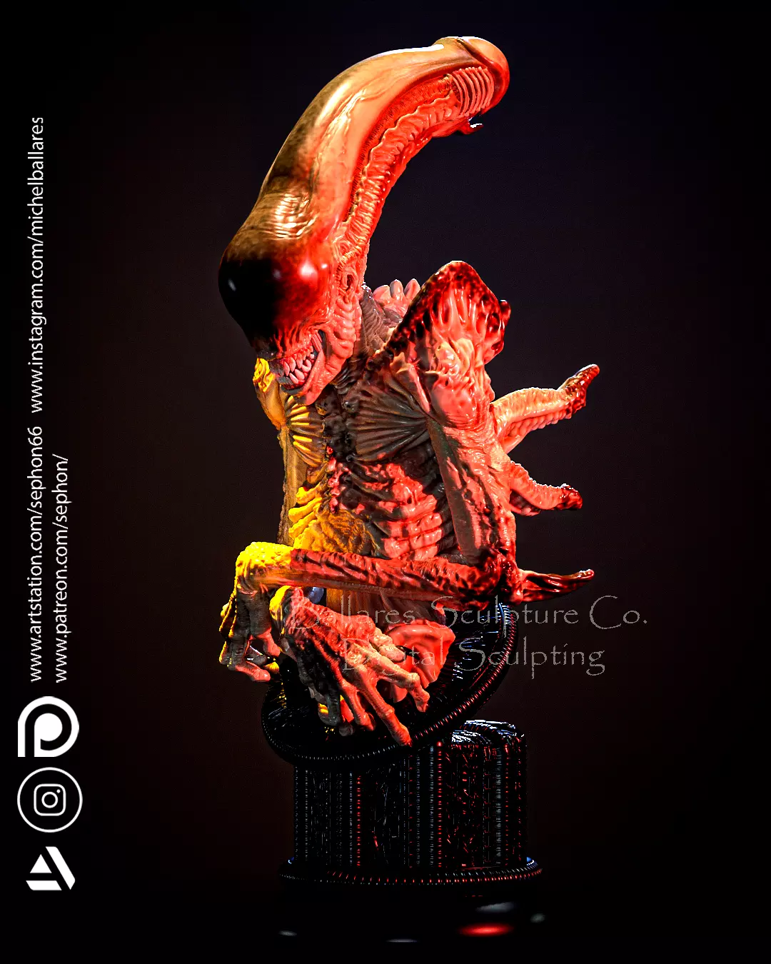 ALIEN BUST BY CREATIVE GEEK MB 3D print model_0