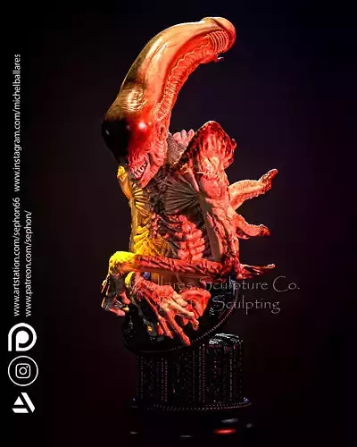 ALIEN BUST BY CREATIVE GEEK MB