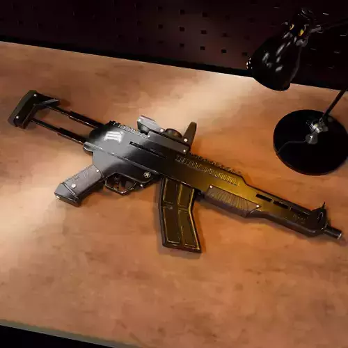 CLA-97 Assault Rifle Low-poly 3D model