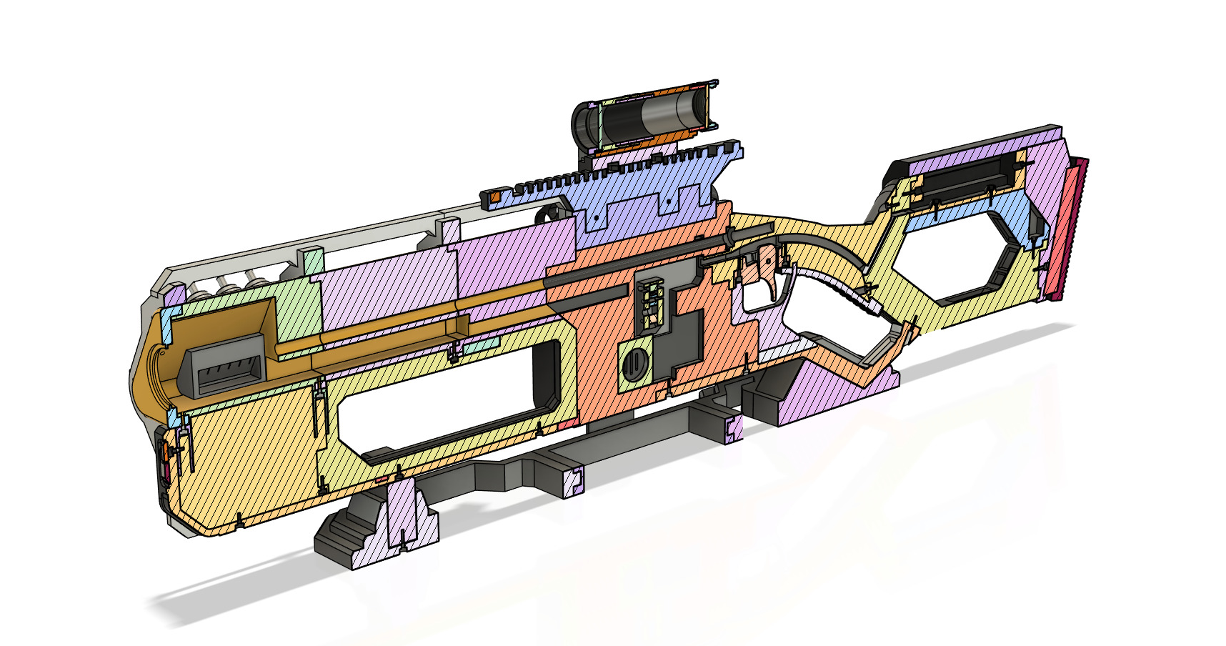 Helldivers 2 LAS-16 Sickle - 3D print files and code 3D print model_3