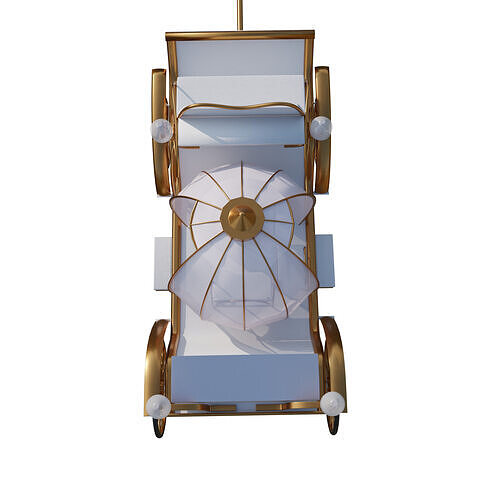 Wedding Chaise 3D model 5