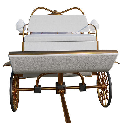 Wedding Chaise 3D model 3