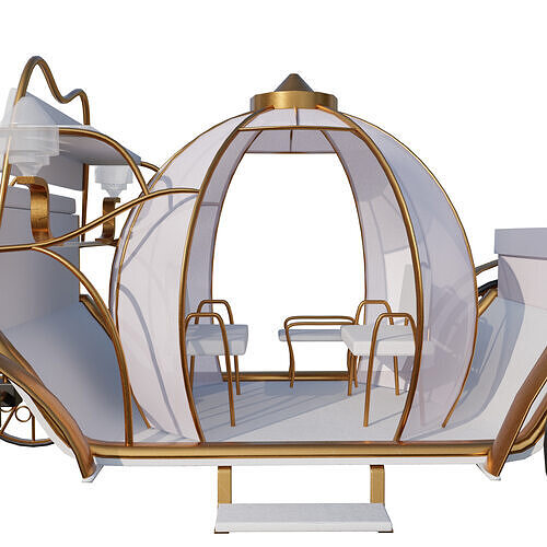 Wedding Chaise 3D model 4