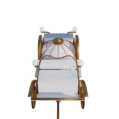 Wedding Chaise 3D model 7
