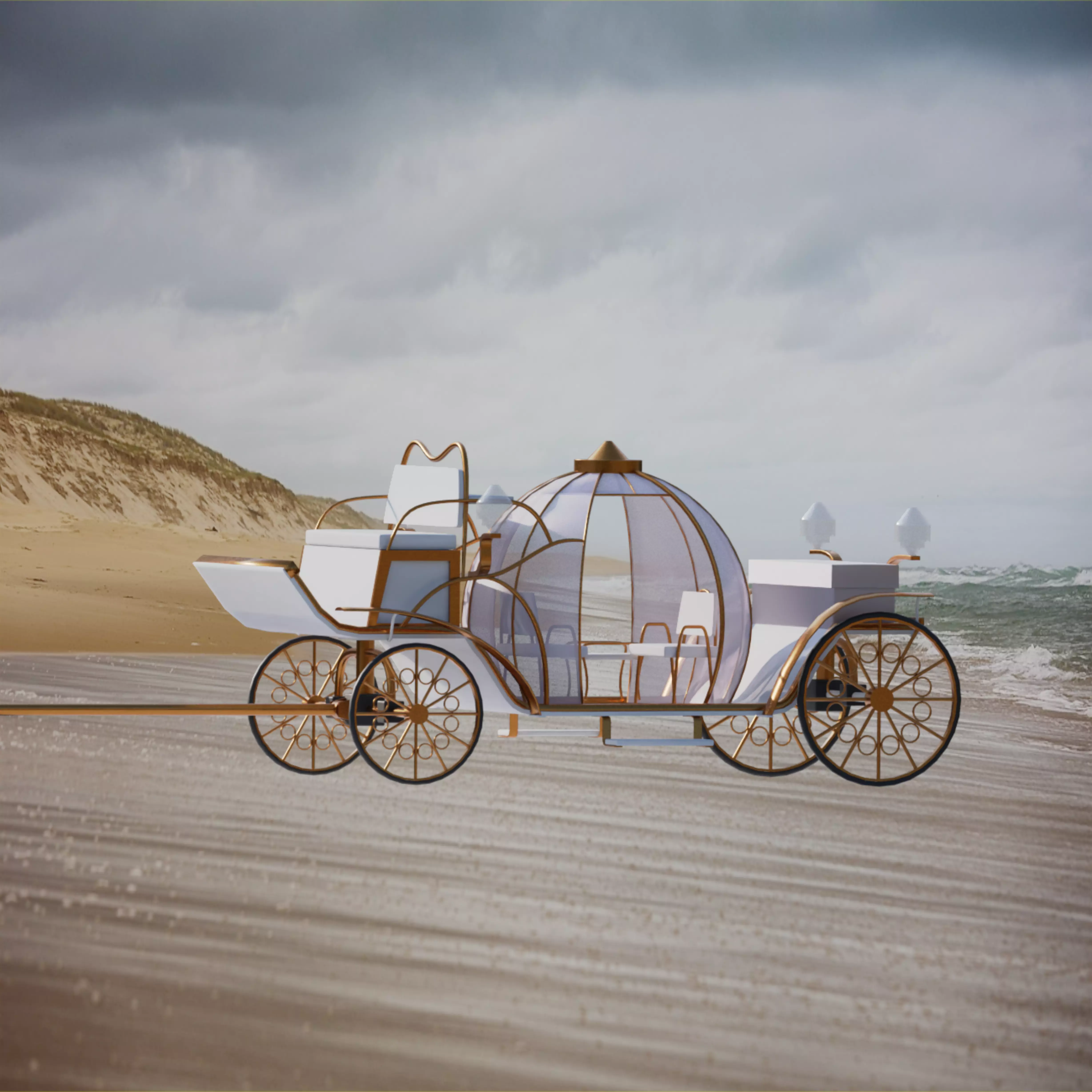 Wedding Chaise 3D model_0