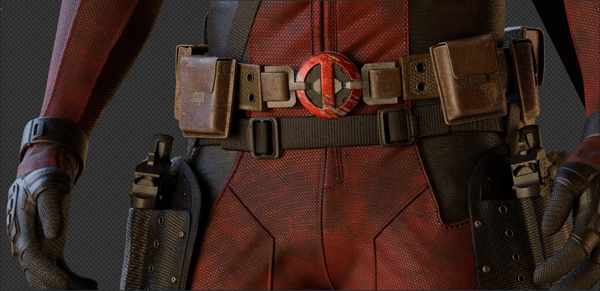 Deadpool from Deadpool 2 3D model rigged | CGTrader