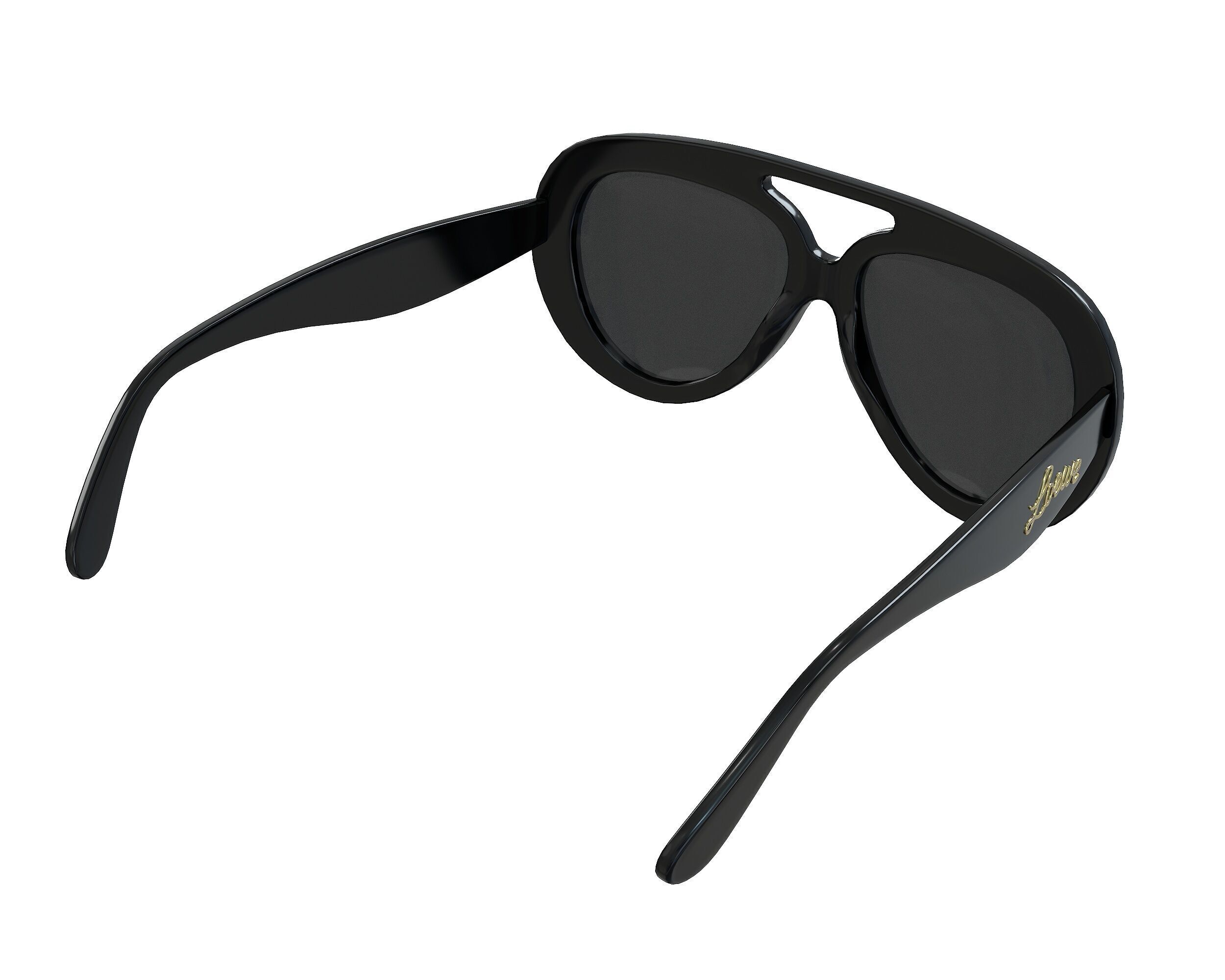 Loewe Round Spoiler Aviator Sunglasses Low-poly 3D model_11