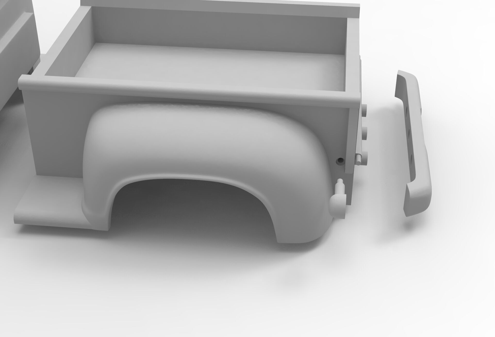 Dodge truck 1956 Rc body shell 3D print model_11