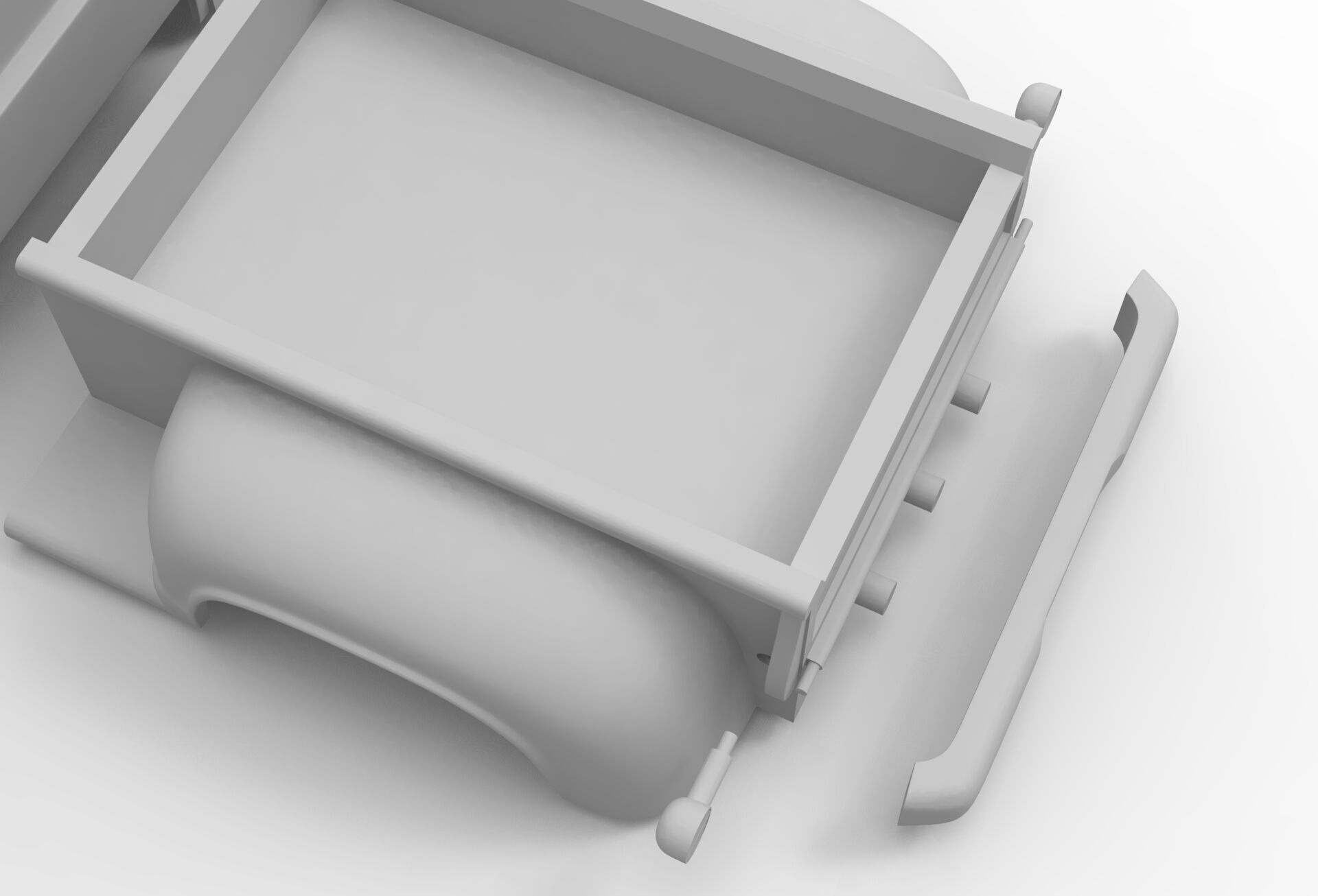 Dodge truck 1956 Rc body shell 3D print model_12