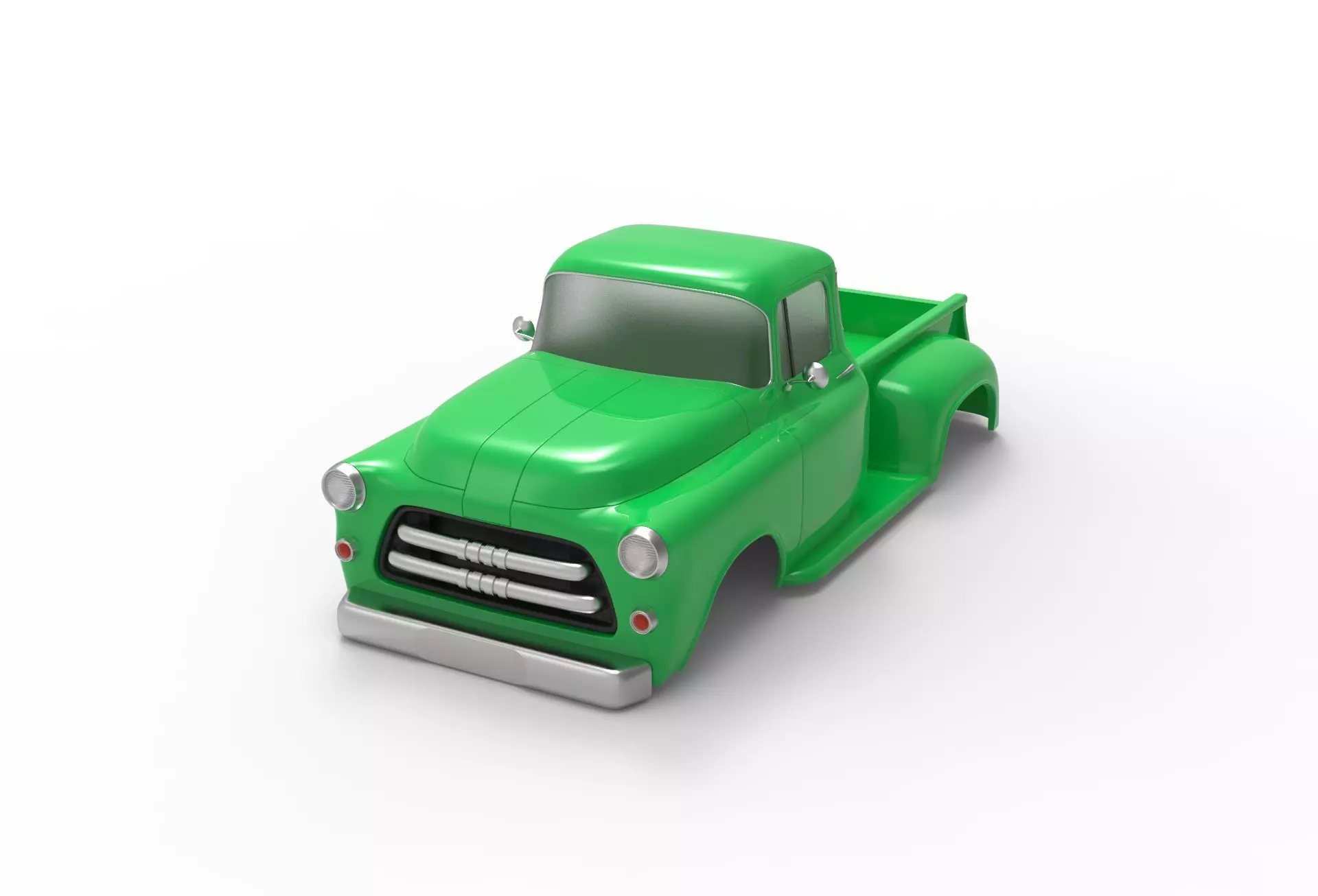 Dodge truck 1956 Rc body shell 3D print model_0