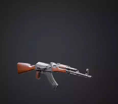 Realistic 3D Model of AK-47 Assault Rifle - Detailed