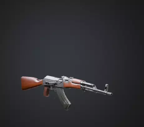 Realistic 3D Model of AK-47 Assault Rifle - Detailed 3D model_0