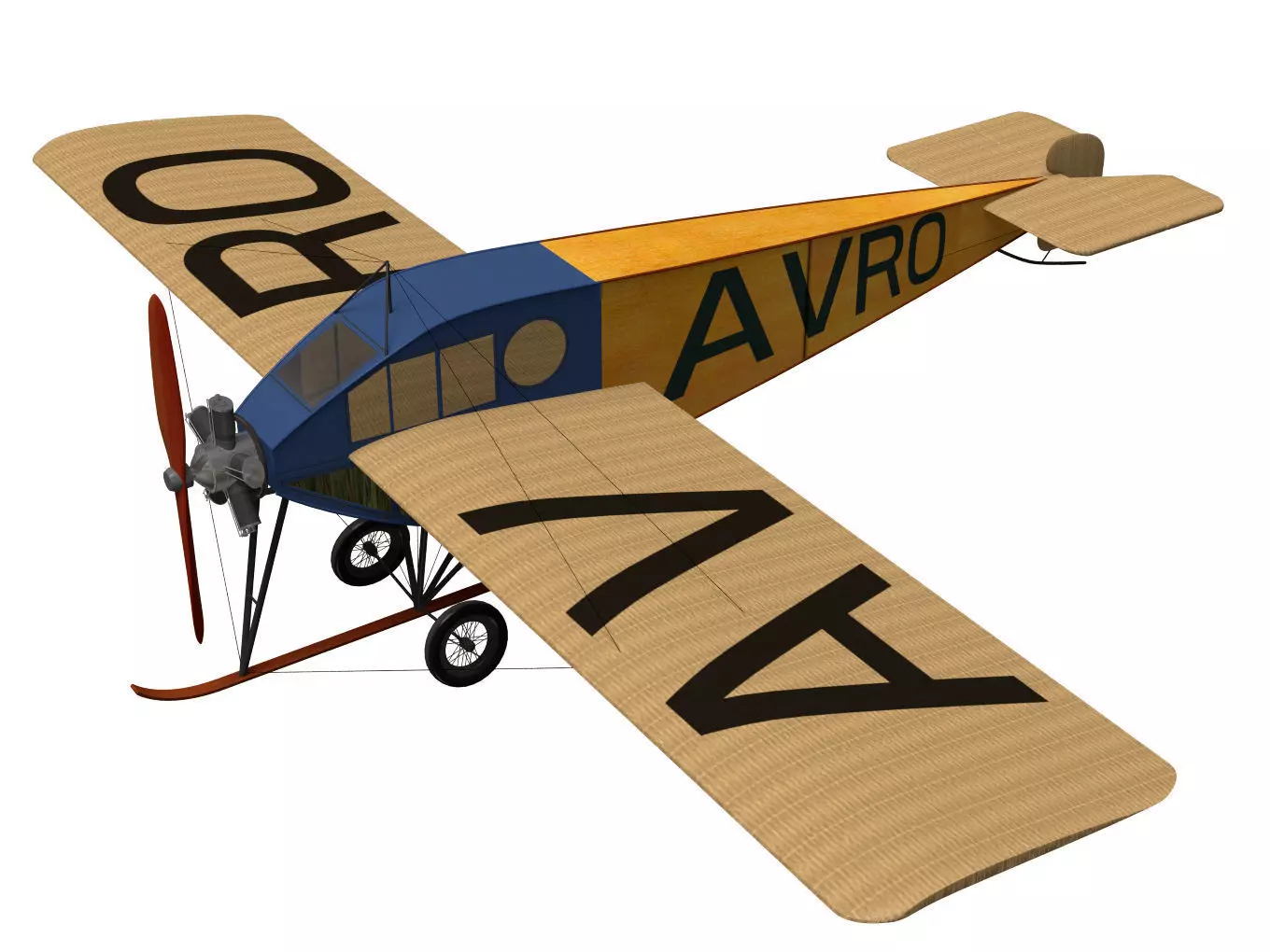 Avro Type F cabin 3D model