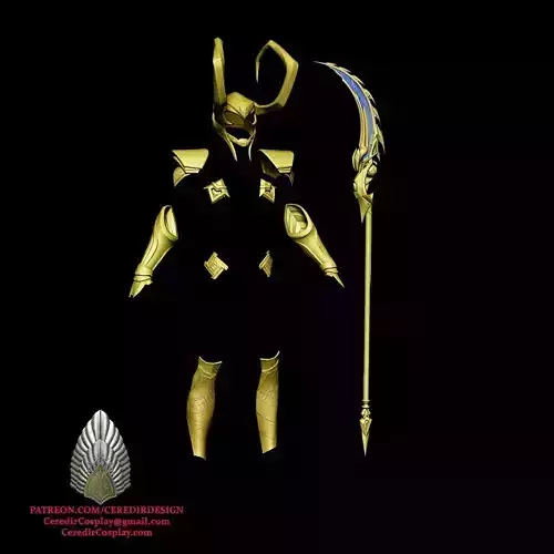 Loki Full Armour MArvel Rivals 3D DIGITAL DOWNLOAD 3D print model