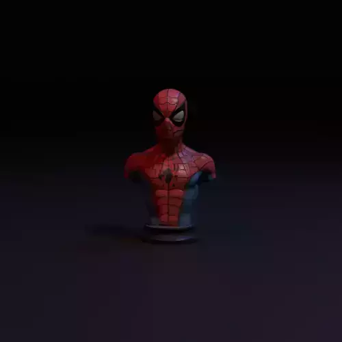 bust of spider man