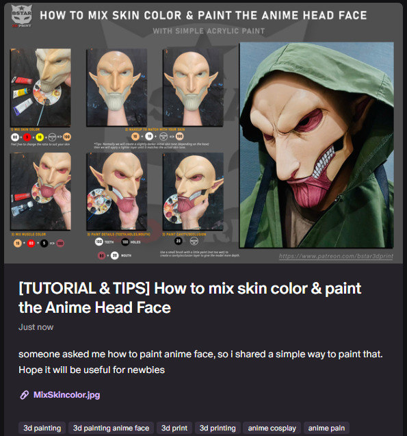Eren Final Form Head Wearable - No Hair - Attack On Titan 3D print model_2