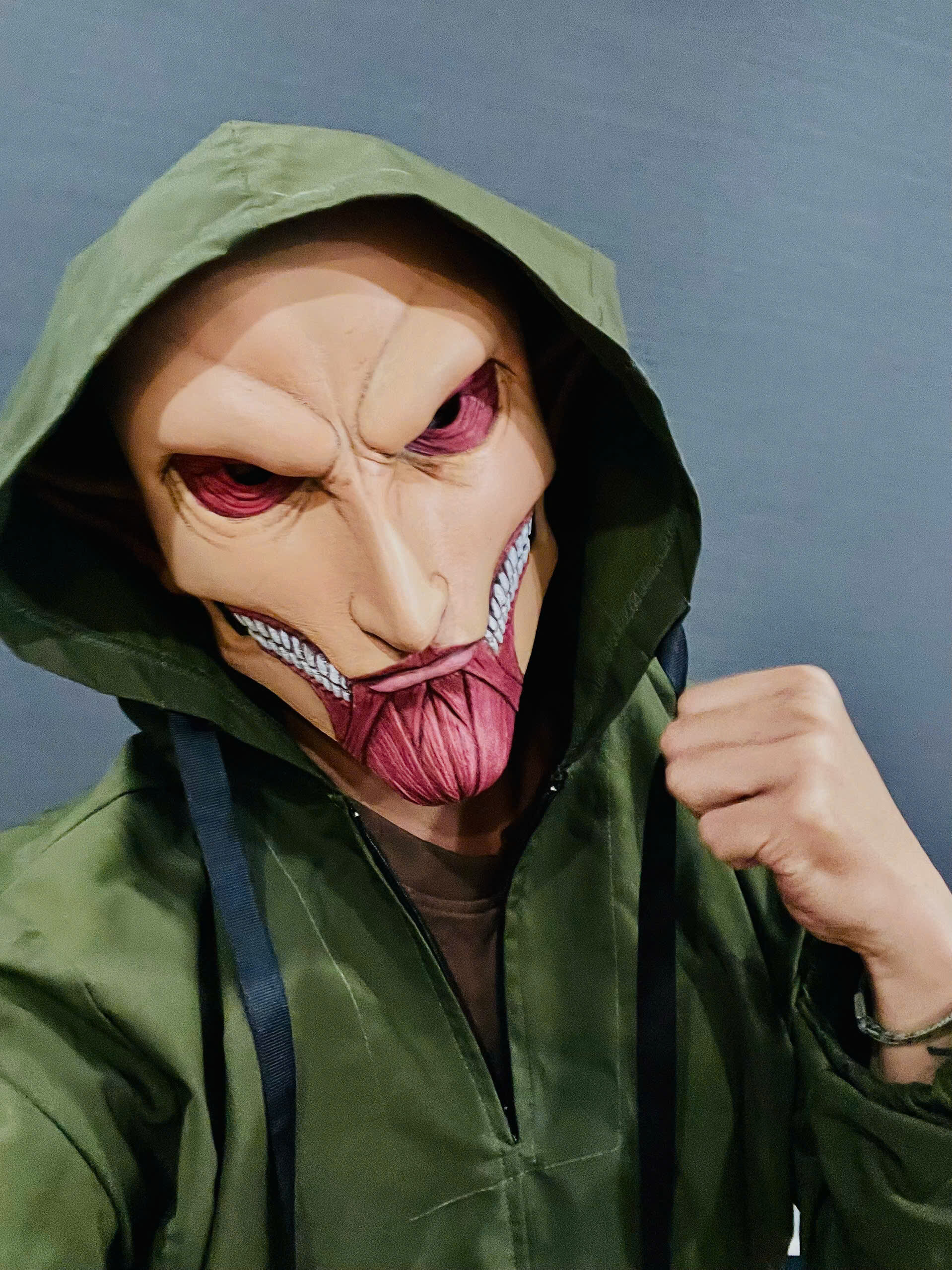 Eren Final Form Head Wearable - No Hair - Attack On Titan 3D print model_5