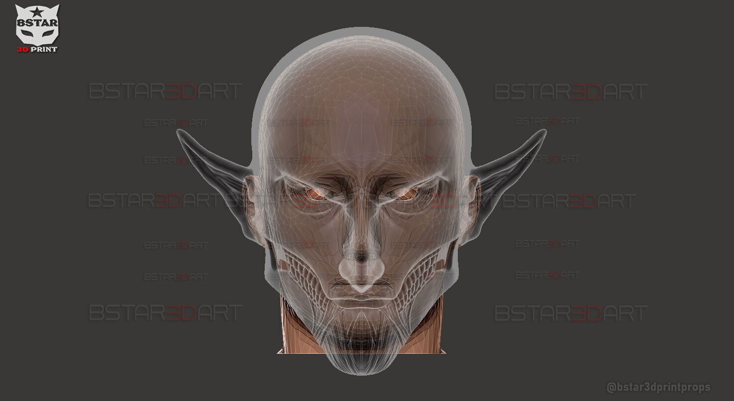 Eren Final Form Head Wearable - No Hair - Attack On Titan 3D print model_25