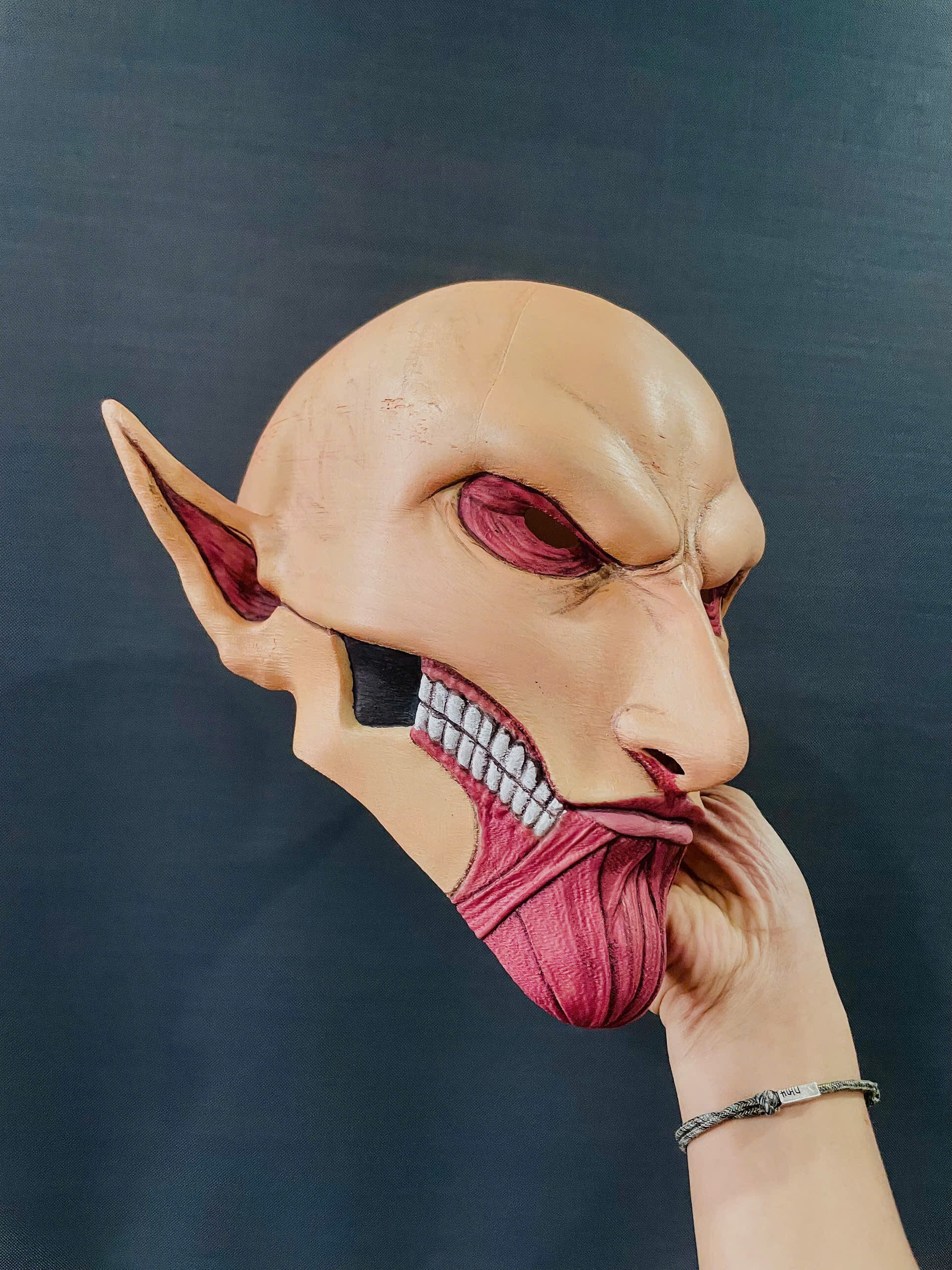 Eren Final Form Head Wearable - No Hair - Attack On Titan 3D print model_12