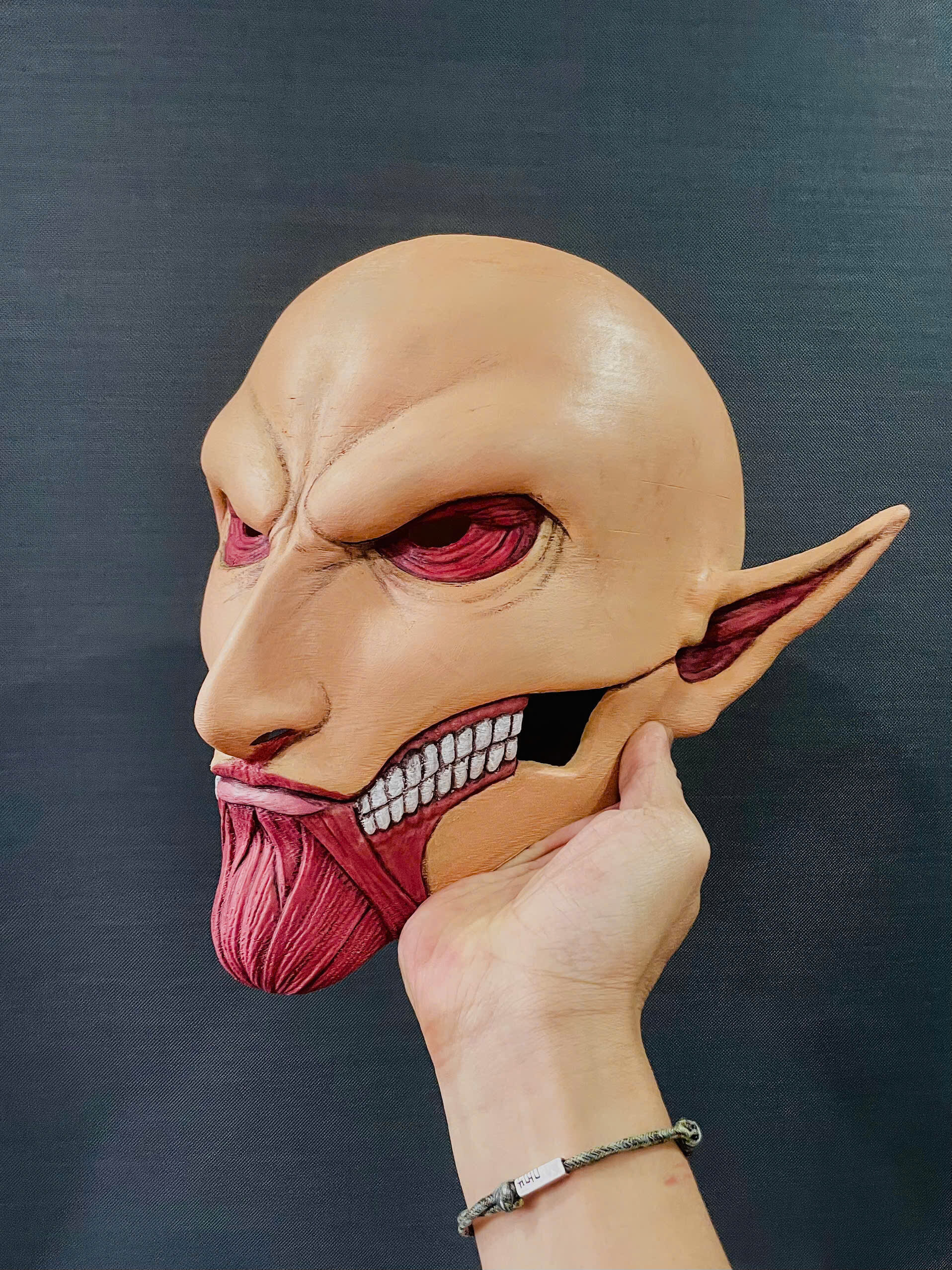 Eren Final Form Head Wearable - No Hair - Attack On Titan 3D print model_11