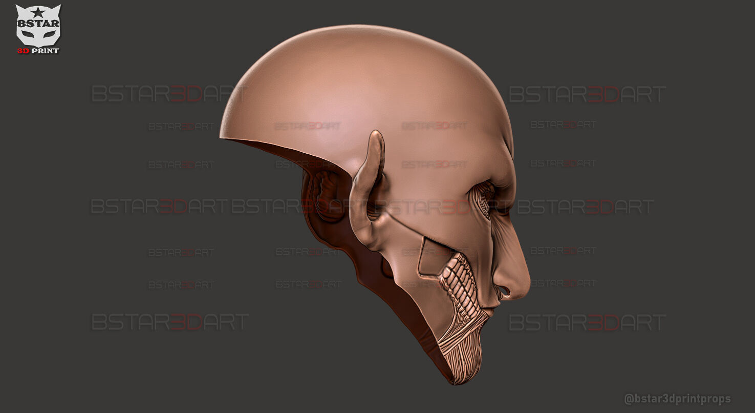 Eren Final Form Head Wearable - No Hair - Attack On Titan 3D print model_23
