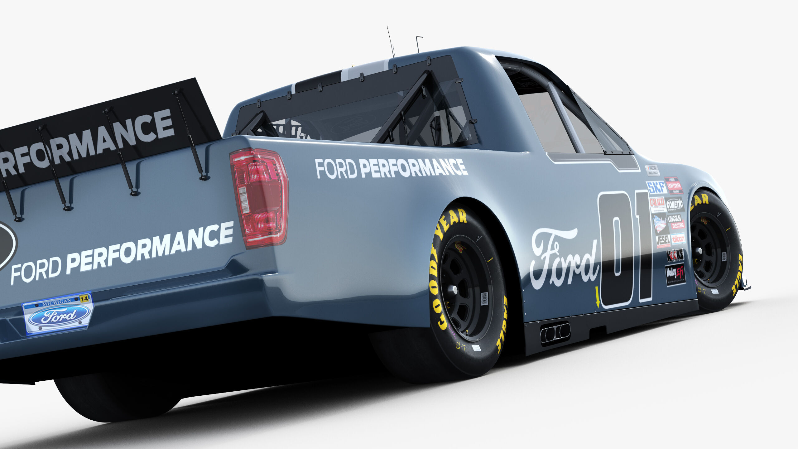 Truck Nascar F-150 2025 Template 3D model_13